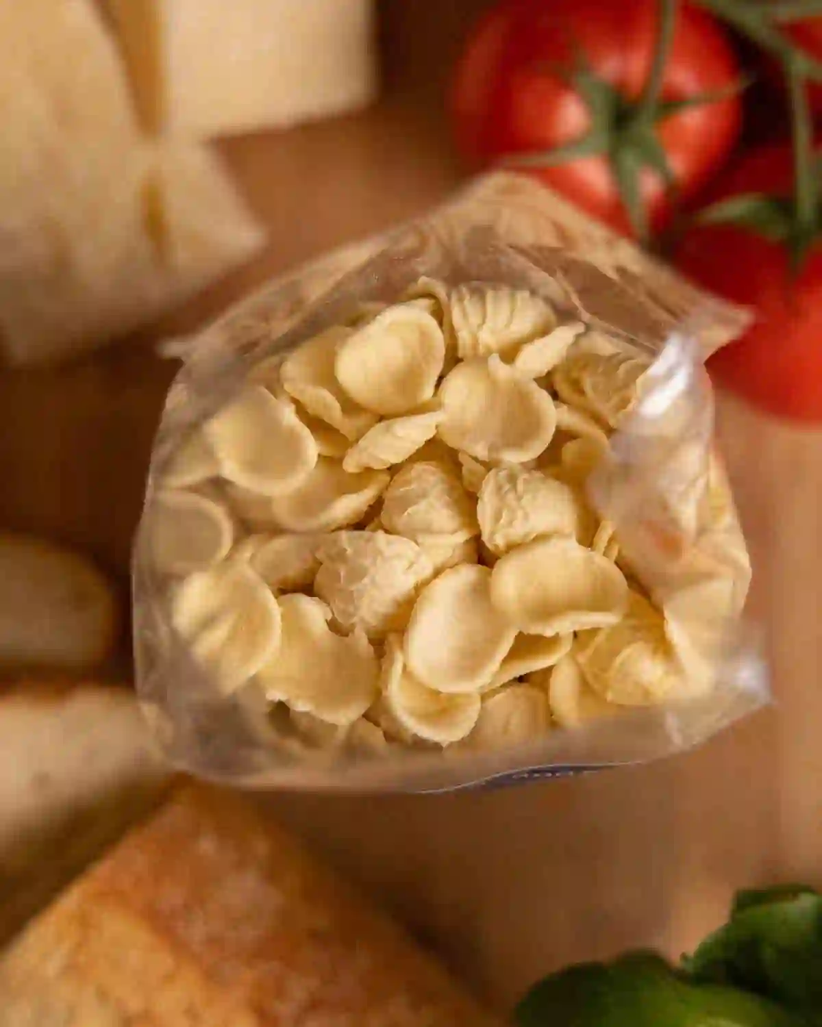Piccolo Sogno orecchiette with tomatoes and Parmigiano