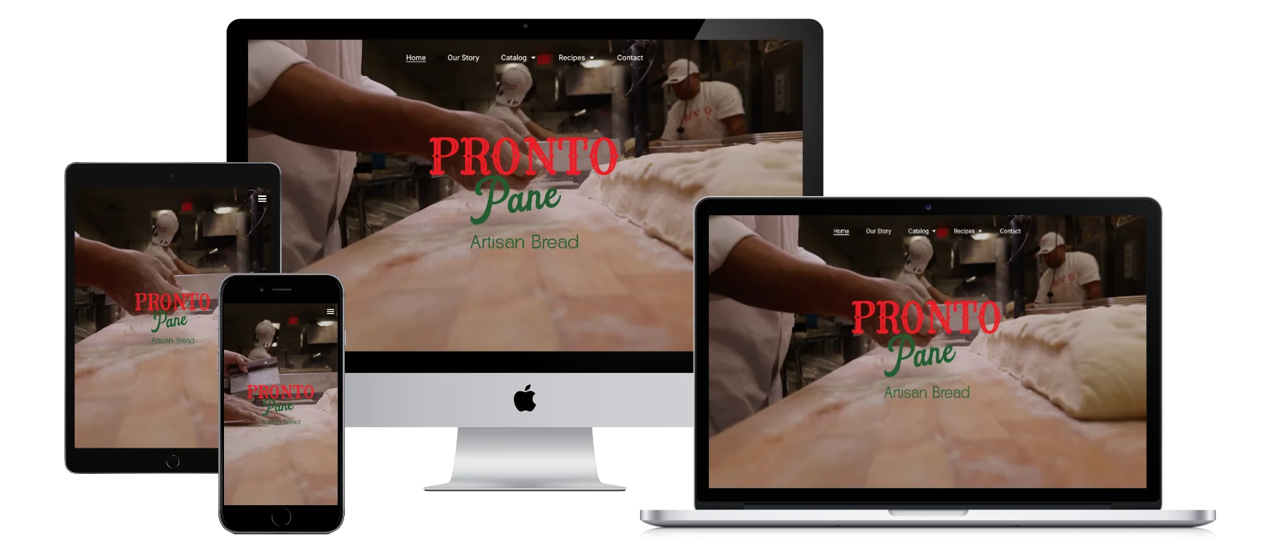 prontopane.com on desktop, tablet and phone